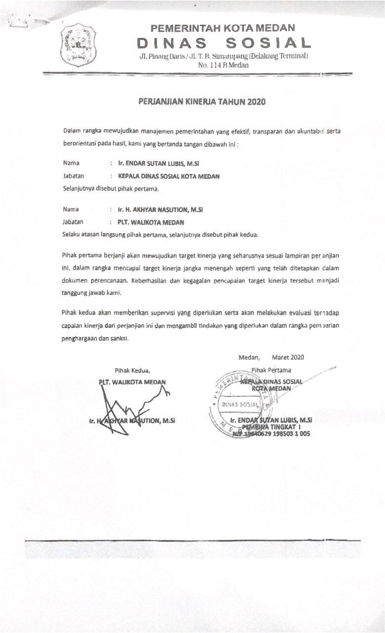 PERJANJIAN KINERJA Sistem Informasi Geografis DLH Kab Kediri